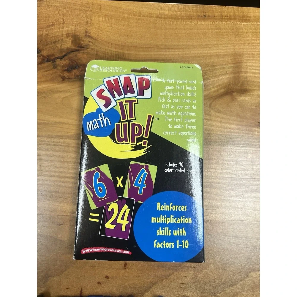 Snap It Up! Math Dice‎ Addition Subtraction Card Game 90 Card Learning Resources